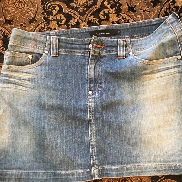 Jeans skirt Vintage Y2K Sexy Bar Wear Club / College - Picture 3 of 10